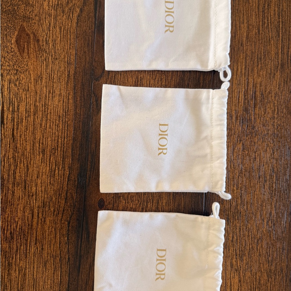 Dior Cream small dust Bags